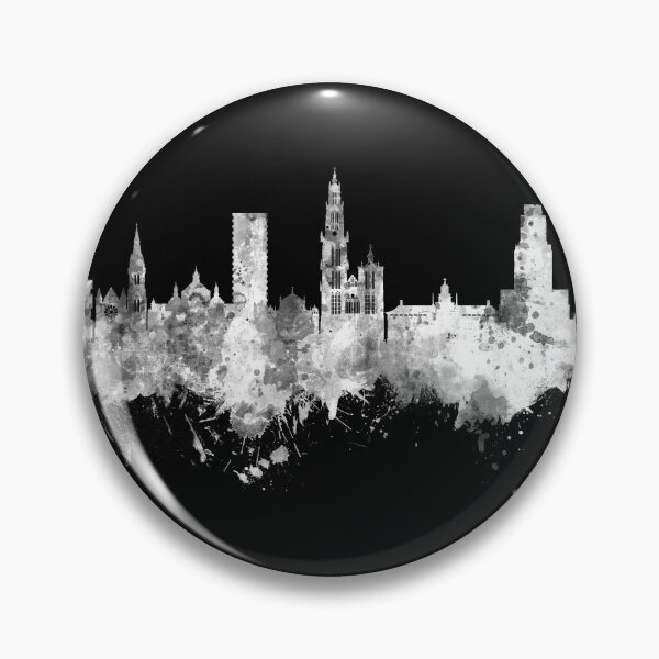 Item preview, Antwerp Belgium Skyline designed and sold by ArtPrints.