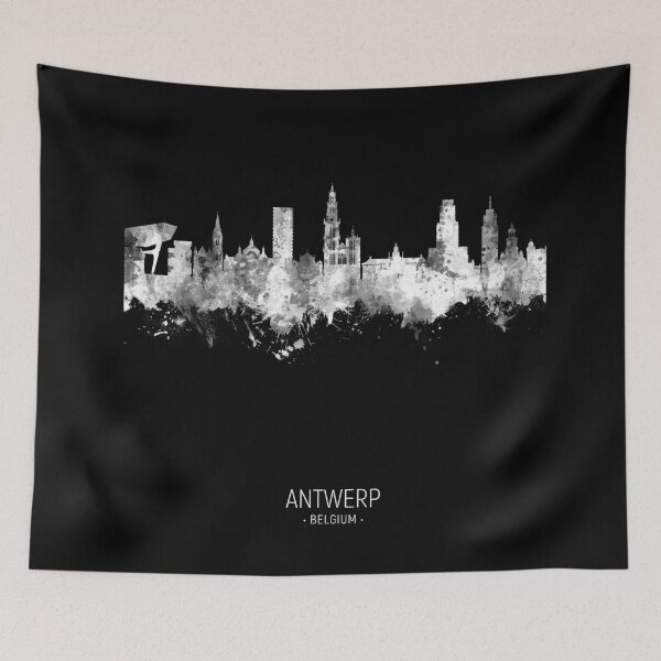 Item preview, Antwerp Belgium Skyline designed and sold by ArtPrints.