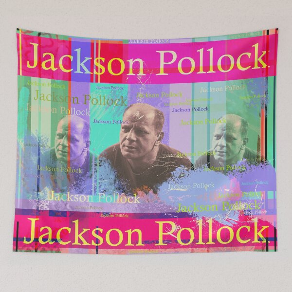 Item preview, Jackson Pollock portrait, Jack the dripper designed and sold by Mauswohn.