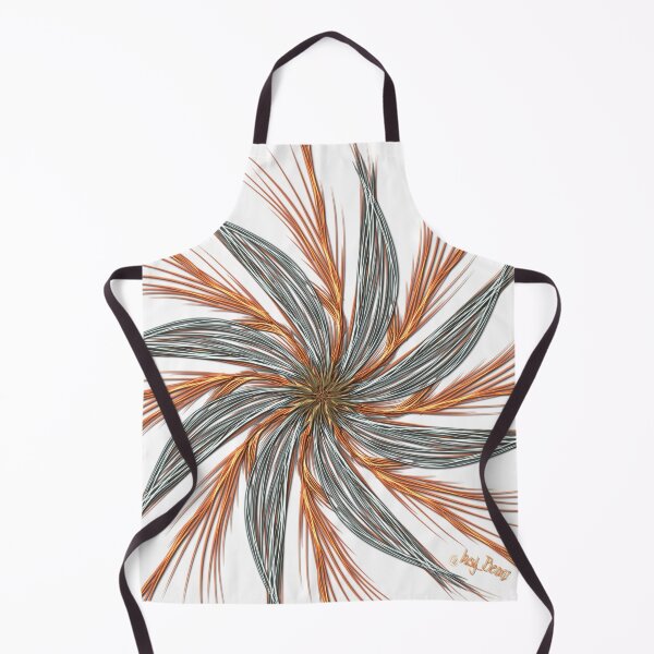 Item preview, Masculine Metallics form this wispy feathery flower design designed and sold by busyBeanz.