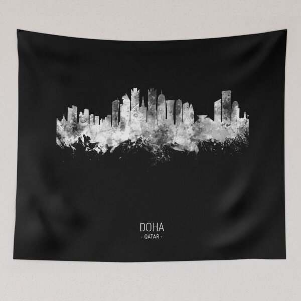 Item preview, Doha Qatar Skyline designed and sold by ArtPrints.