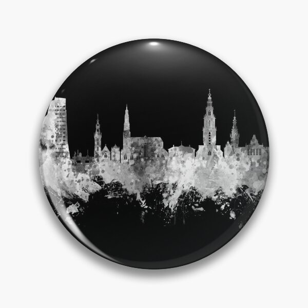 Item preview, Groningen The Netherlands Skyline designed and sold by ArtPrints.