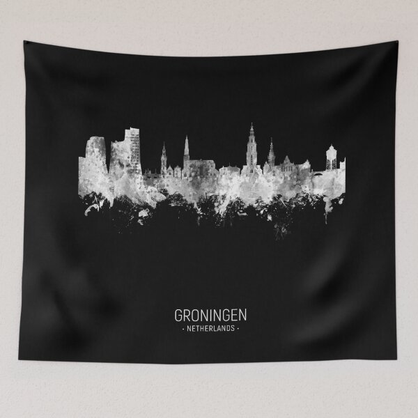 Item preview, Groningen The Netherlands Skyline designed and sold by ArtPrints.
