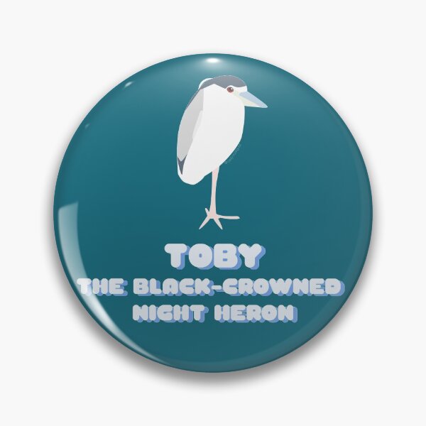 Item preview, Toby the Black Crowned Night Heron Character Design designed and sold by Caslyn Rodriguez.