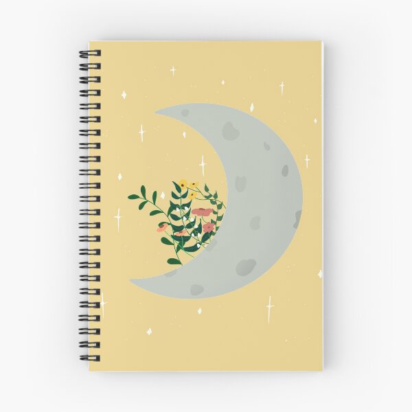 Item preview, luna con flores designed and sold by Clembr.