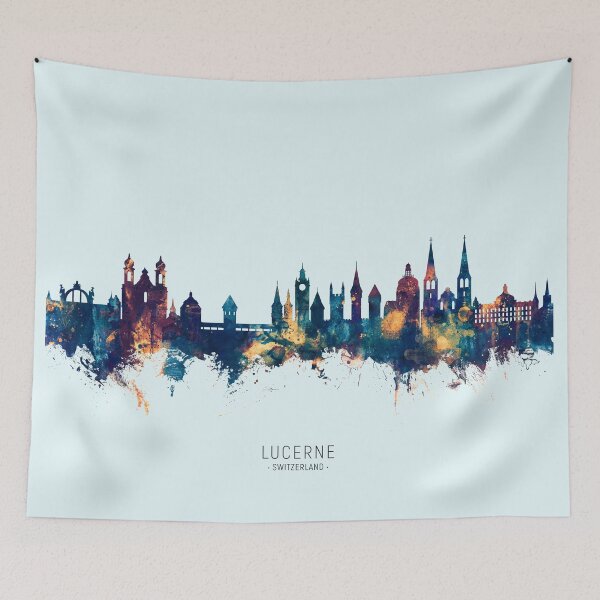 Item preview, Lucerne Switzerland Luzern Skyline designed and sold by ArtPrints.