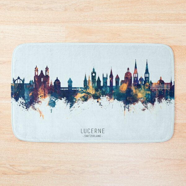 Item preview, Lucerne Switzerland Luzern Skyline designed and sold by ArtPrints.