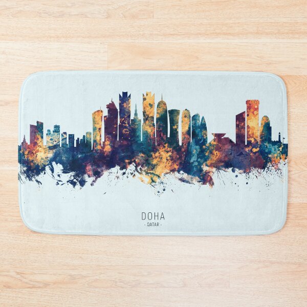 Item preview, Doha Qatar Skyline designed and sold by ArtPrints.