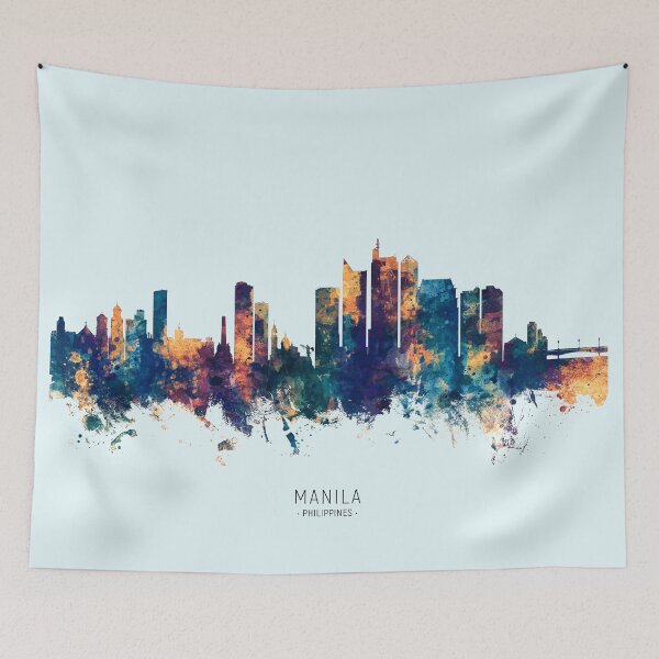 Item preview, Manila Philippines Skyline designed and sold by ArtPrints.