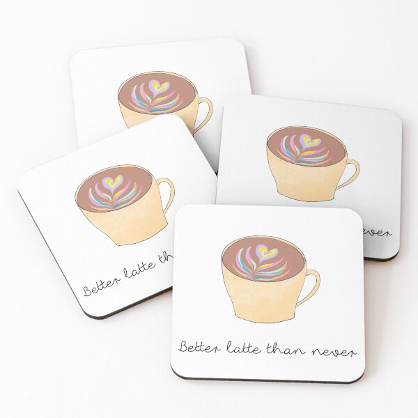 Item preview, Better Latte Than Never - Coffee, Latte Art illustration designed and sold by -Nuage-.