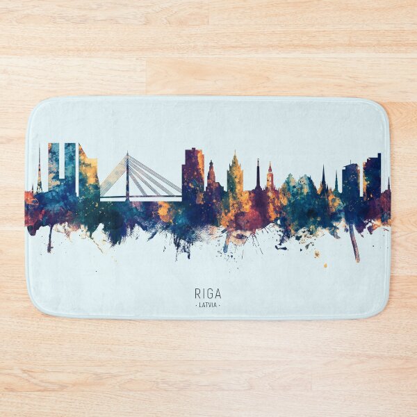 Item preview, Riga Latvia Skyline designed and sold by ArtPrints.