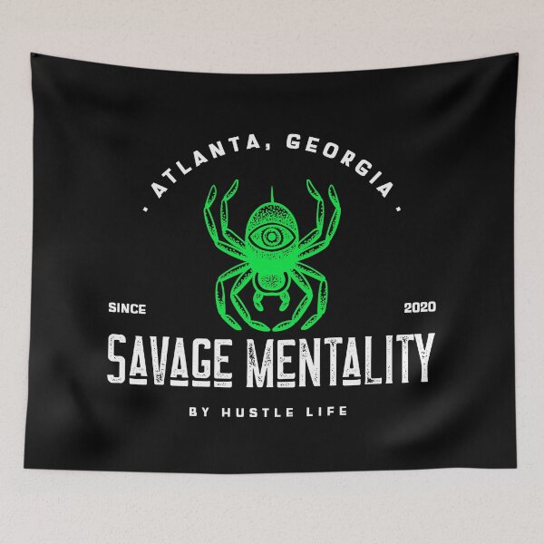 Item preview, Savage Mentality, Green Spider, Hustle, Hustle Life designed and sold by HustleLife.