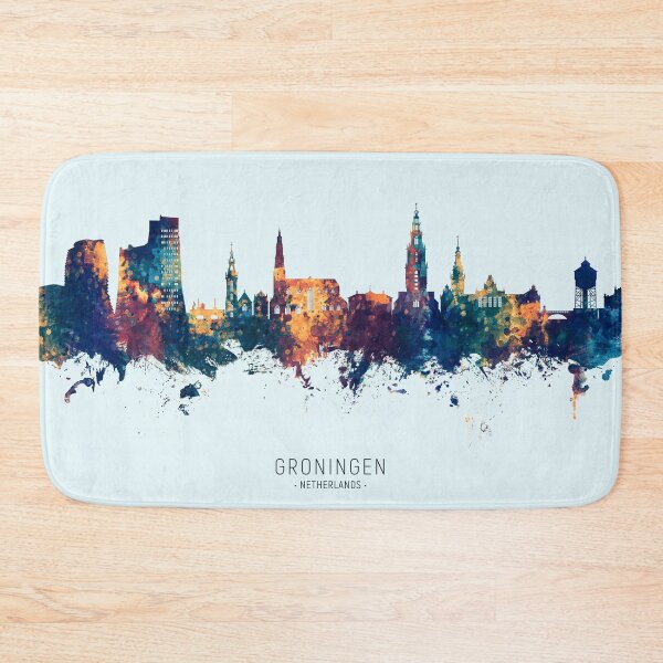 Item preview, Groningen The Netherlands Skyline designed and sold by ArtPrints.