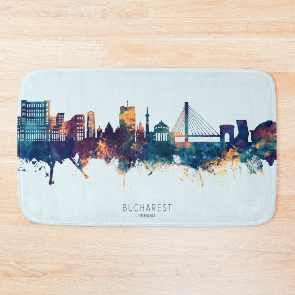 Item preview, Bucharest Romania Skyline designed and sold by ArtPrints.