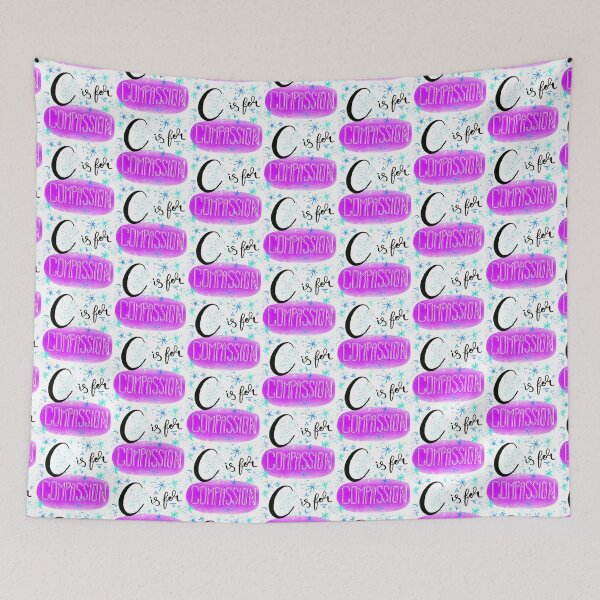 Item preview, C is for Compassion: alphabet doodle design designed and sold by Hannah's  Doodles.