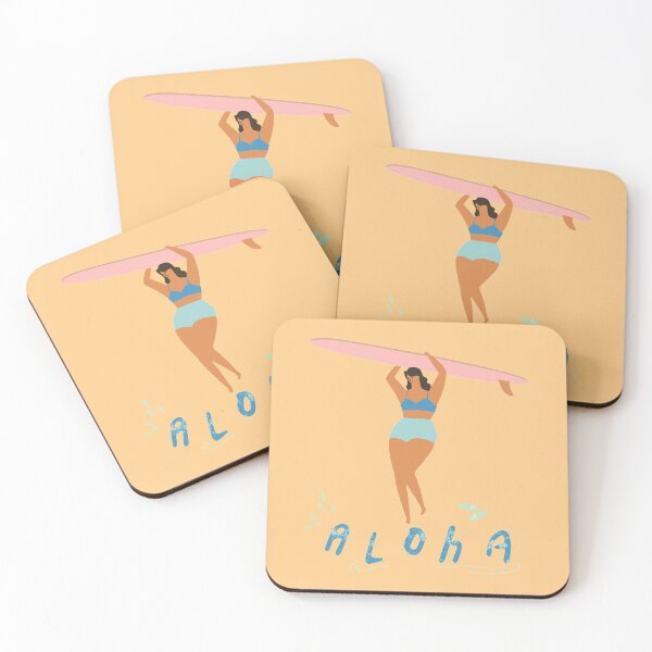 Item preview, Aloha women surfing designed and sold by Trio's Stuff.