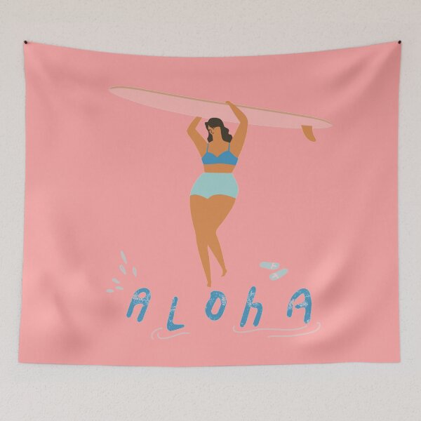 Item preview, Aloha women surfing designed and sold by Trio's Stuff.