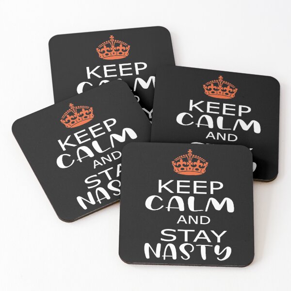 Item preview, Keep Calm And Stay Nasty,keep calm, Nasty Woman Slim Fit T-ShirT designed and sold by alikassi.