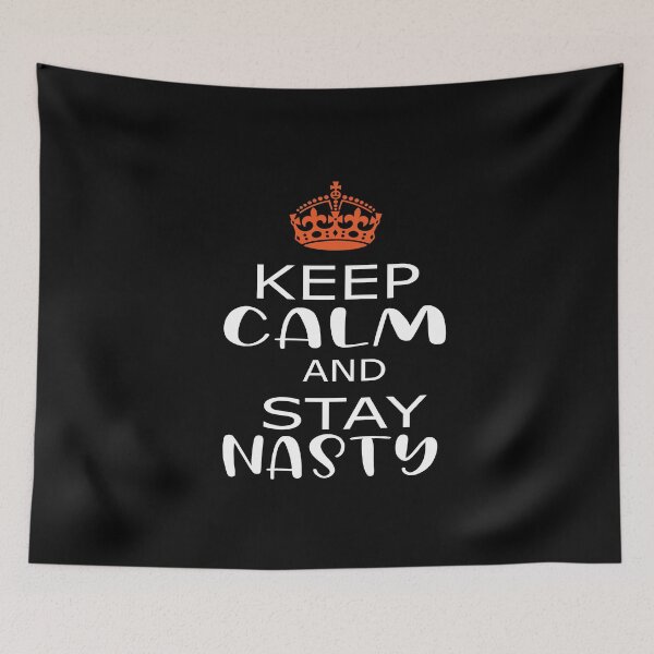 Item preview, Keep Calm And Stay Nasty,keep calm, Nasty Woman Slim Fit T-ShirT designed and sold by alikassi.