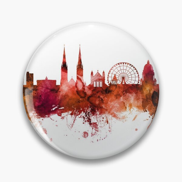 Artikelvorschau, Belfast Northern Ireland Skyline entworfen und verkauft von ArtPrints.