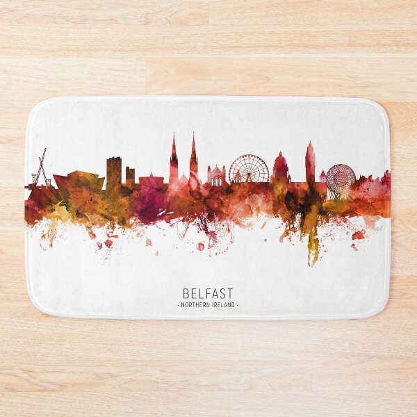 Item preview, Belfast Northern Ireland Skyline designed and sold by ArtPrints.