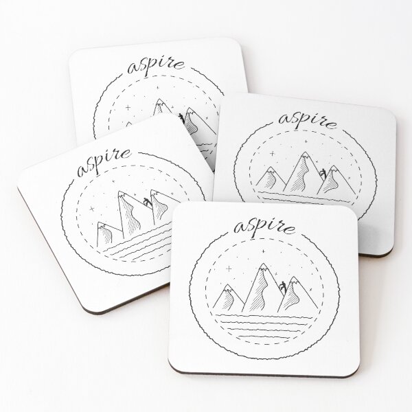 Item preview, Adventurous hiking and mountain climbing aspire  designed and sold by ArtfulTat.