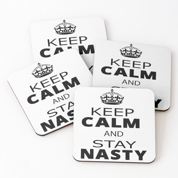 Item preview, Keep Calm And Stay Nasty,keep calm, Nasty Woman Slim Fit T-ShirT designed and sold by alikassi.