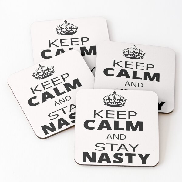 Item preview, Keep Calm And Stay Nasty,keep calm, Nasty Woman Slim Fit T-ShirT designed and sold by alikassi.