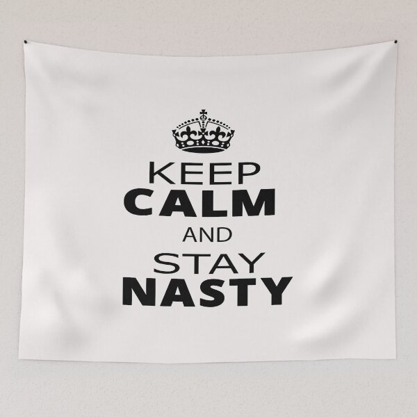 Item preview, Keep Calm And Stay Nasty,keep calm, Nasty Woman Slim Fit T-ShirT designed and sold by alikassi.