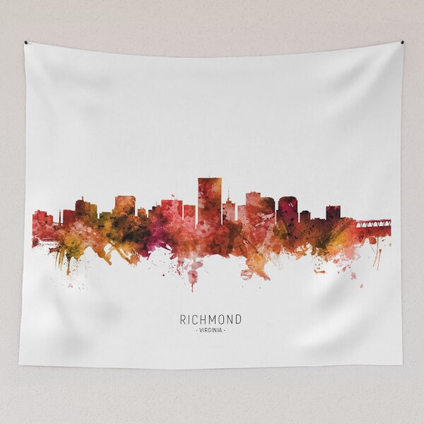 Item preview, Richmond Virginia Skyline designed and sold by ArtPrints.