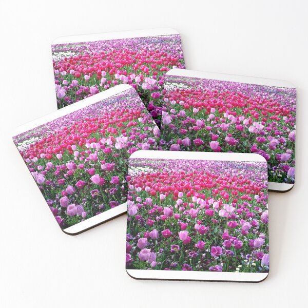 Item preview, Sea of white, pink and purple tulips designed and sold by HeatherPhn.