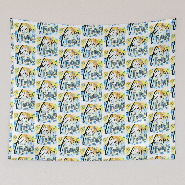 Item preview, F is for Funny: alphabet doodle design  designed and sold by Hannah's  Doodles.