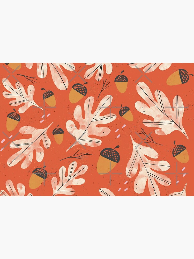 Vintage acorns and oak leaves pattern by GabiToma