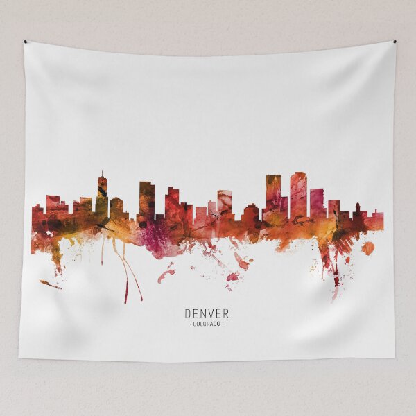 Item preview, Denver Colorado Skyline designed and sold by ArtPrints.