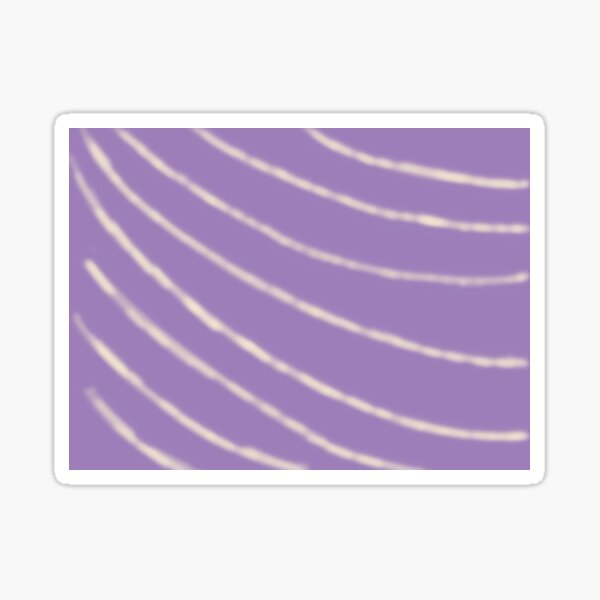 Pretty Striped Purple And White Sticker