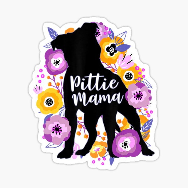 Silly Pit Bull Puppy Sticker by Sad Zebra - Art by Nikiya