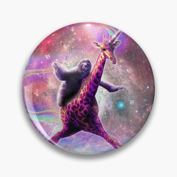 Artikelvorschau, Space Sloth Riding Giraffe Unicorn entworfen und verkauft von SkylerJHill.