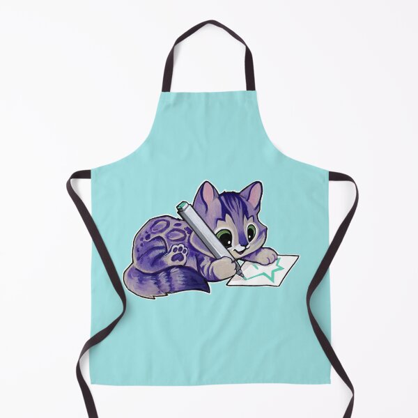 Item preview, Purple drawing kitty designed and sold by ArtOfBianca.