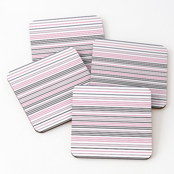 Item preview, Cute pinkish and dark stripes designed and sold by likebakerdo.