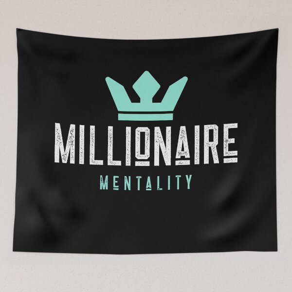 Item preview, Millionaire Mentality, Crown, Hustle, Get Money designed and sold by HustleLife.