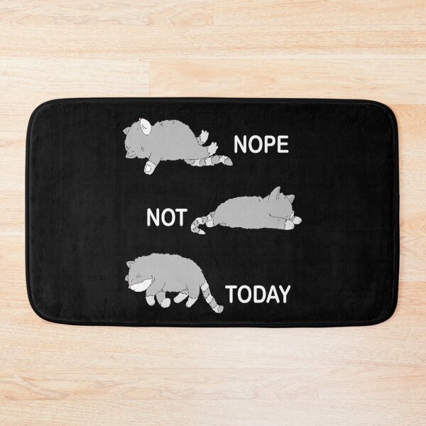 Item preview, Nope Not Today Cats Sleeping Lazy Cat designed and sold by Ibu83.