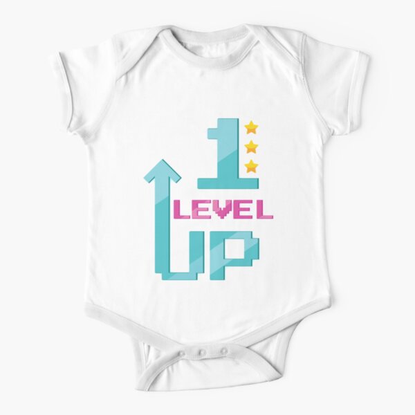 Level 1 Short Sleeve Baby One Piece Redbubble - one piece emerald roblox