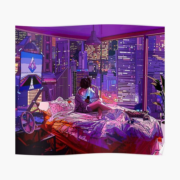 Cyberpunk girl Poster