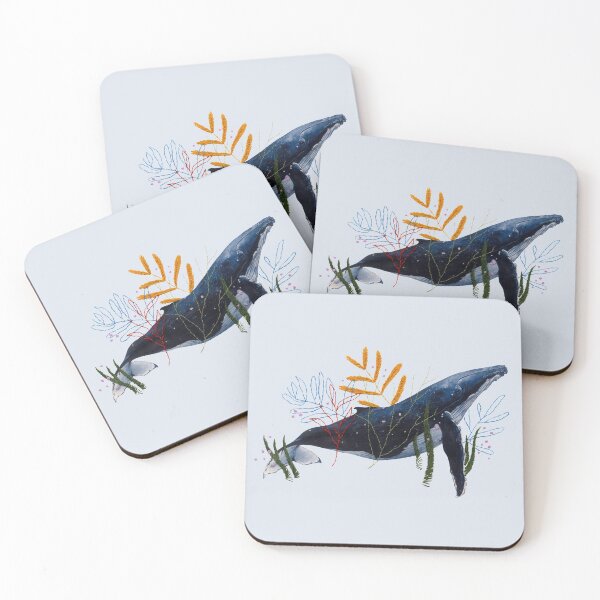 Item preview, HUMPBACK WHALE WITH EMBROIDERY designed and sold by BEATRIZ ABAITUA.