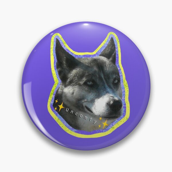 Item preview, This makes me *uncomfy* custom dog emoji / sticker designed and sold by Marcus Barcus.