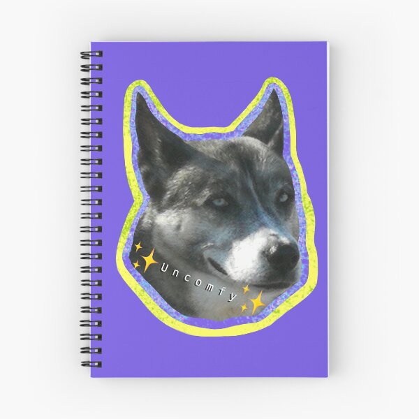 Item preview, This makes me *uncomfy* custom dog emoji / sticker designed and sold by Marcus Barcus.