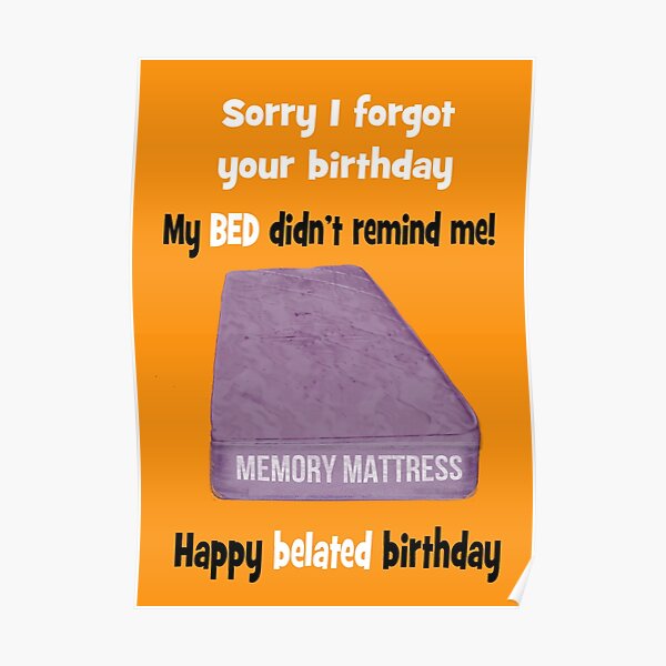 Geburtstag vergessen entschuldigung