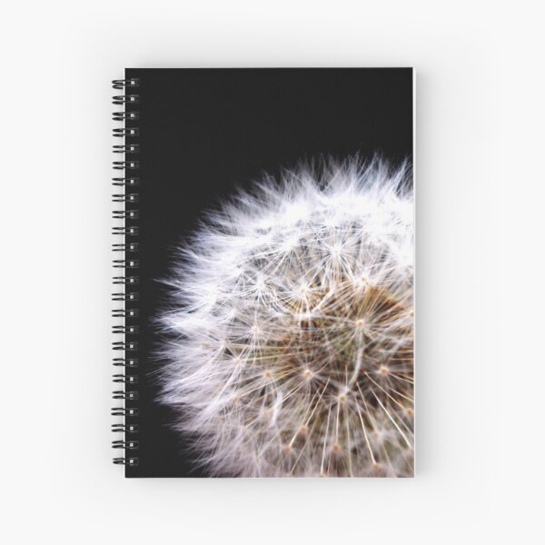 Dandelion's seedhead detail Spiral Notebook