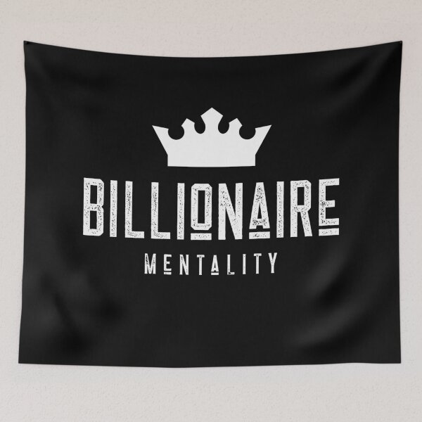 Item preview, Billionaire Mentality, White, Green, Hustle, Hustle Life designed and sold by HustleLife.
