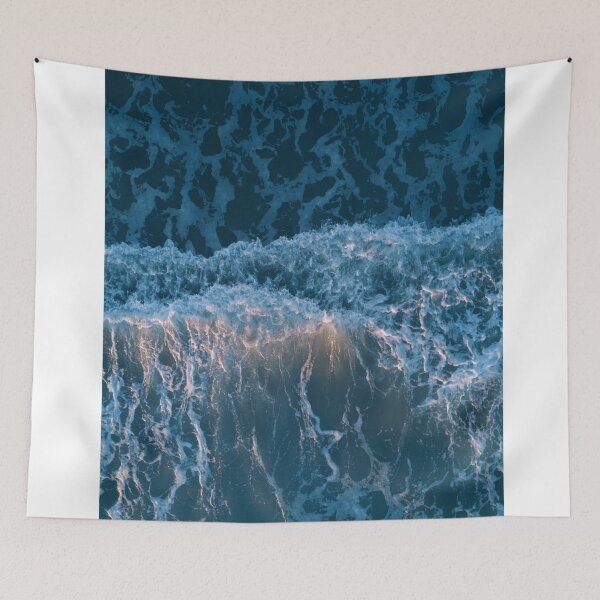 Item preview, Top View Ocean Waves During The Sunset designed and sold by Mahdi Hammoud.